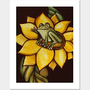 Frog Flower Posters and Art